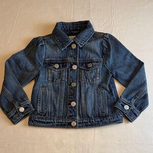 Baby GAP Disney Kids' Classic Indigo Snap Minnie Mouse Jean Jacket Size 4
